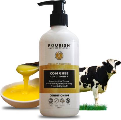 POURISH Cow Ghee Conditioner for Hair growth – No Parabens, Sulphate &  Silicones Conditioner - Price in India, Buy POURISH Cow Ghee Conditioner  for Hair growth – No Parabens, Sulphate & Silicones