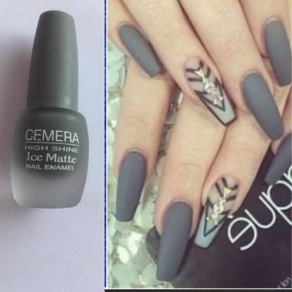 Cemera High Shine Ice Matte Nail Polish Silver Silver - Price in India, Buy  Cemera High Shine Ice Matte Nail Polish Silver Silver Online In India,  Reviews, Ratings & Features 