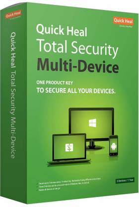 QUICK HEAL Total Security Multi Device 3 User 1 Year (Email Delivery - No  CD)