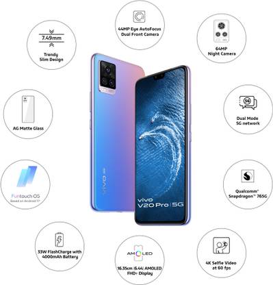 Vivo V20 Pro 5G Specifications - Slimmest 5G Smartphone Vivo V20 Pro 5G Specifications - Slimmest 5G Smartphone