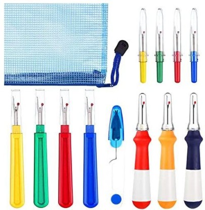 Ergonomic Grip Sewing Ripper Set for Sewing/Crafting Thread Remover Tool Handy Stitch Rippers 4 Pack Large Seam Ripper 