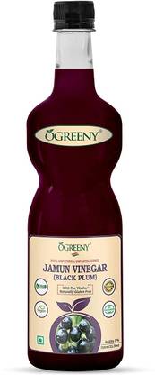 Ogreeny Jamun Vinegar Organic With Mother 750 Ml Raw Unfiltered Made With Organic Jamun Fruits Vinegar Price In India Buy Ogreeny Jamun Vinegar Organic With Mother 750 Ml Raw This vinegar is good for digestive system. flipkart