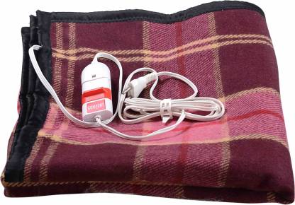 Comfort Solid Single Electric Blanket, Heated Blanket For King Size Bed