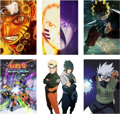 Set of 6 Naruto Anime Posters, 300 GSM Paper Fine Art Print - Animation &  Cartoons posters in India - Buy art, film, design, movie, music, nature and  educational paintings/wallpapers at 