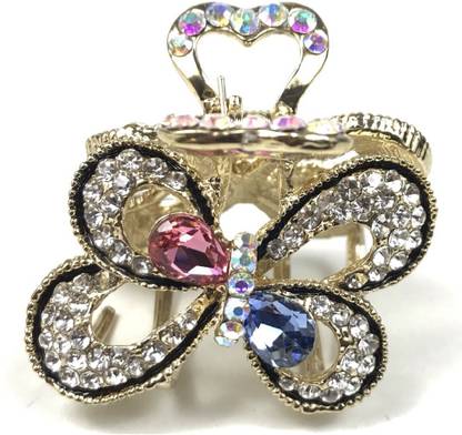 SriShopify Wedding Collection Hair Clutcher Stylish Rhinestone stone hair clips set, metal hair clips Hair Claw Clip for Girls & Women Hair Clip Butterfly Multicolor Small Hair Claw Price in India - SriShopify Wedding Collection Hair Clutcher Stylish Rhinestone stone hair clips set, metal hair clips Hair Claw Clip for Girls & Women Hair Clip Butterfly Multicolor Small Hair Claw Price in India -