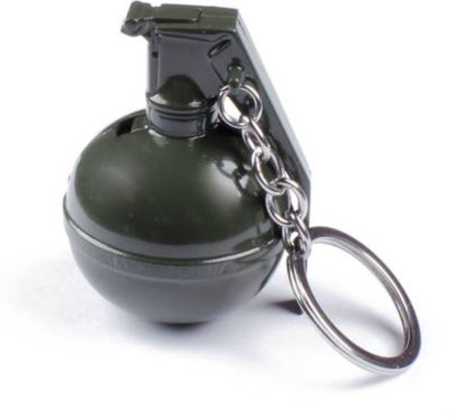 PUBG Mini Hand Grenade Metal Key Ring Detachable Keychain 