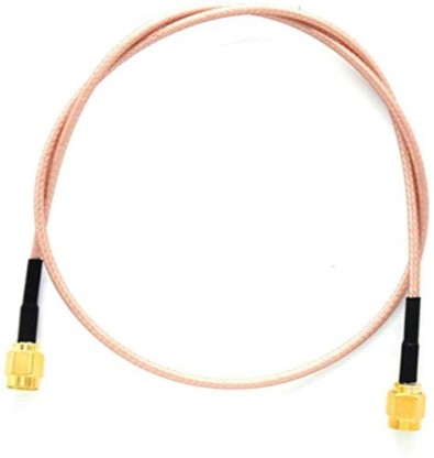 RF Coaxial Adapter SMA Male to RP SMA Male Female Pin Jumper Cable Connector for Audio FPV Antennas Radio Video Mobile Pack of 2 