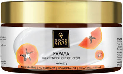 good vibes papaya brightening face wash