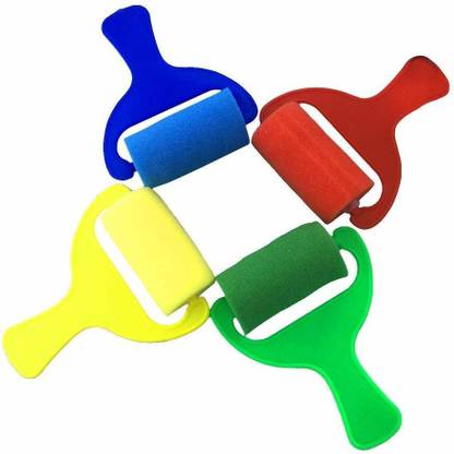 Blue Jay 4pcs Rollers Sponge Paint For Kids Painting Rolls Brushes Set Painters Artists Drawing Tool Painting Sponge Roller Price In India Buy Blue Jay 4pcs Rollers Sponge Paint For Kids