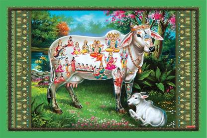 god & god's 46 cm Kamdhenu Gau Mata Sparkle Lamination Sticker Self  Adhesive Sticker Price in India - Buy god & god's 46 cm Kamdhenu Gau Mata  Sparkle Lamination Sticker Self Adhesive