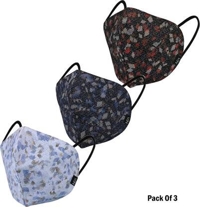 Download Nea 100 Cotton 4d Designer 3 Layered Protective Fashionable N95 Face Mask In Soft Italian