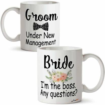 FirseBUY Bride and Grooms, 11 oz Newlywed Gift, Wedding Set, Couples, Funny Wedding Gift, Bride and Groom Ceramic Coffee Mug Price in India - Buy FirseBUY Bride and Grooms, 11 oz Newlywed FirseBUY Bride and Grooms, 11 oz Newlywed Gift, Wedding Set, Couples, Funny Wedding Gift, Bride and Groom Ceramic Coffee Mug Price in India - Buy FirseBUY Bride and Grooms, 11 oz Newlywed