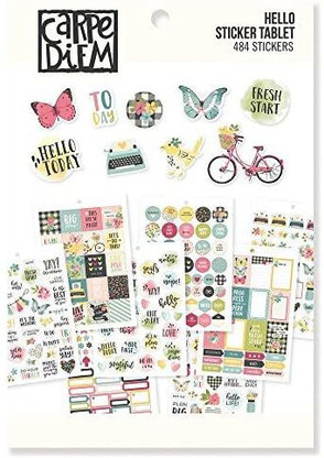 Bloom Carpe Diem by Simple Stories A5 Sticker Tablet 