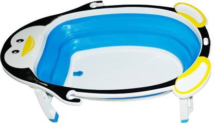 Muren Collapsable Penguin Bath Tub Blue Price In India Buy Muren Collapsable Penguin Bath Tub Blue Online At Flipkart Com