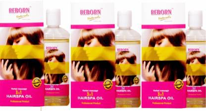 Reborn Naturals Hairspa oil Pack of 3 Hair Oil - Price in India, Buy Reborn  Naturals Hairspa oil Pack of 3 Hair Oil Online In India, Reviews, Ratings &  Features 