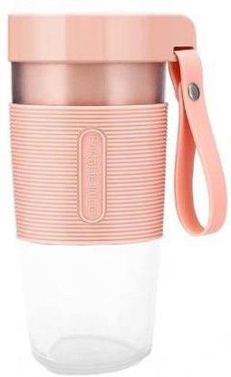 300ml SUS 301 Stainless Steel Blade Travel PINK Sports Shakes and Smoothies Outdoors BPA Free and IP68 Waterproof Juicer Mixer Cup For Home Cordless Personal Size Blenders With USB Rechargeable Low DB 50W Office Portable Blender For Juice 