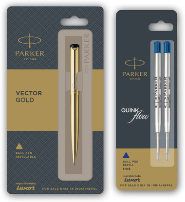 Parker Vector Gold Ball blue Pen 