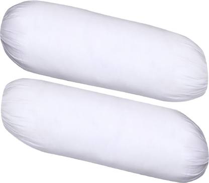 Homiboss Bolster Round Pillows For Sleeping Bed And Sofa Size 15 X 30 Inches Set Of 2 Pcs Polyester Fibre Solid Pack Homiboss Bolster Round Pillows For, Small Round Pillow
