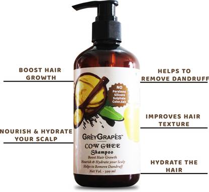 Greygrapes Cow Ghee Shampoo for Hair Regrowth – No Parabens, Sulphate & Silicones Shampoo - Price in India, Buy Greygrapes Cow Ghee Shampoo for Hair Regrowth – No Parabens, Sulphate & Silicones Greygrapes Cow Ghee Shampoo for Hair Regrowth – No Parabens, Sulphate & Silicones Shampoo - Price in India, Buy Greygrapes Cow Ghee Shampoo for Hair Regrowth – No Parabens, Sulphate & Silicones