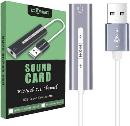 Congo External Usb Sound Card 3 5mm Aux Stereo Audio Adapter Converter Cable With Adjustable Volume Congo External Usb Sound Card 3 5mm Aux Stereo Audio Adapter Converter Cable With Adjustable Volume