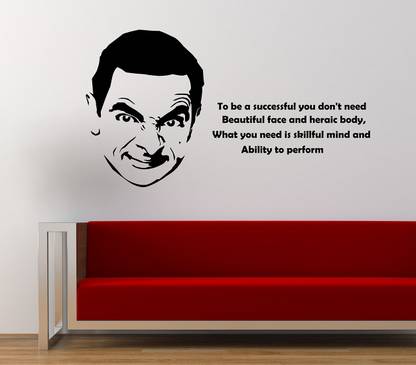 TRIDENT 90 cm Mr Bean Quotes Removable Sticker Price in India - Buy TRIDENT 90 cm Mr Bean Quotes Removable Sticker online at TRIDENT 90 cm Mr Bean Quotes Removable Sticker Price in India - Buy TRIDENT 90 cm Mr Bean Quotes Removable Sticker online at