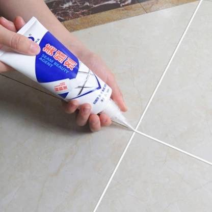Newvent Tiles Gap Filler Agent Waterproof Grout Sealant For Kitchen Bathroom Balcony Terrace White Color 180ml Price In India Newvent Tiles Gap Filler Agent