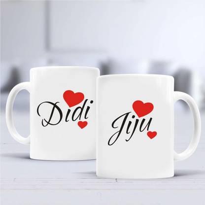WINGS MART Di Jiju Ceramic Coffee or Tea Cup Best Gift for Couples