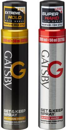 GATSBY Set & Keep Hair Spray Extreme Hold with Super Hard Hair Spray Hair  Spray - Price in India, Buy GATSBY Set & Keep Hair Spray Extreme Hold with  Super Hard Hair