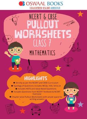 Oswaal Ncert & Cbse Pullout Worksheets Class 7 Maths: Buy ...