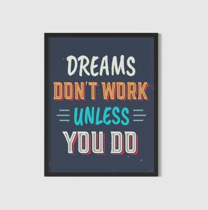 Infinite Nation Dreams don't work motivational inspirational posters for  home décor for boys girls kitchen