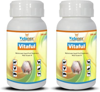 VETENEX Vitamin H for Cattle, Poultry, Sheep & Livestock Animals (250ml x  2) Combo - Pack of 2 Pet Health Supplements Price in India - Buy VETENEX Vitamin  H for Cattle, Poultry,
