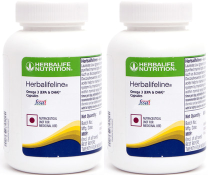 Herbalife Nutrition Lifeline Omega 3 capsules (2*60) Price in India - Buy  Herbalife Nutrition Lifeline Omega 3 capsules (2*60) online at Flipkart.com