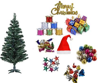 4 Foot Christmas Tree Marwari Arts Christmas Tree Decoration 4 Feet Christmas Tree With Mini Hanging Christmas Xmas Ornaments