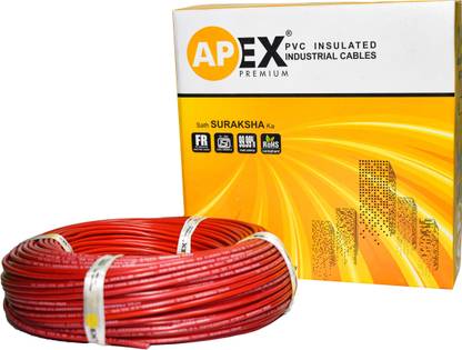Apex Premium Pvc Red 90 M Wire Price In India Buy Apex Premium Pvc Red 90 M Wire Online At Flipkart Com