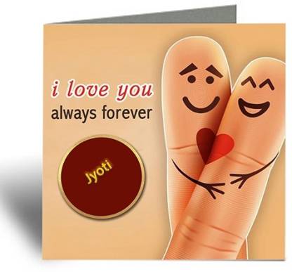 Midas Craft I Love You Jyoti ….09 Romantic Love Quote Greeting Card Price  in India - Buy Midas Craft I Love You Jyoti ….09 Romantic Love Quote  Greeting Card online at 