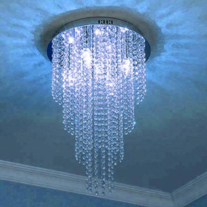 Nkp Crystal Glass Chandelier, Magnetic Crystals For Chandeliers Blue