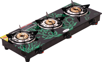 stainless steel stove glass top