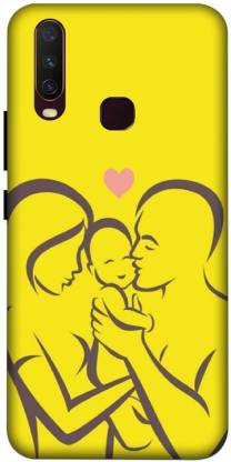 LUCKY  Back Cover for VIVO Y15 ( mom and dad wallpaper) PRINTED  BACK COVER - LUCKY  : 