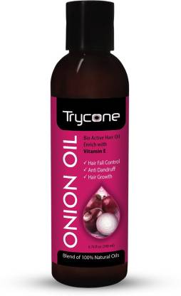 Trycone Onion Hair Oil with Vitamin E,100% Natural Oils and Herbs, 200 Ml Hair  Oil - Price in India, Buy Trycone Onion Hair Oil with Vitamin E,100%  Natural Oils and Herbs, 200