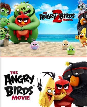 Angry Birds 1 & 2 (dual audio Hindi and English) HD print clear audio it's  burn DATA DVD play only in computer or laptop it's not original without  poster Price in India -