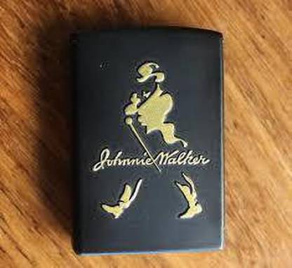 Gabbar Johnnie Wlker Black Antique Johnnie Walker Golden Embossed Butane Gas/Cigarette Lighter(Pck of 1) Pocket Lighter