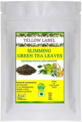 YELLOW LABEL SLIMMING GREEN TEA LEAVES - FOR WEIGHT LOSS 100 ...