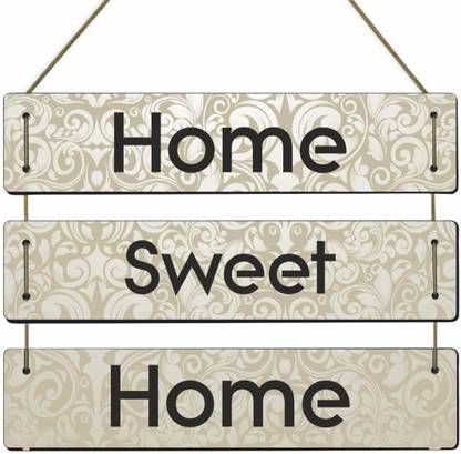 HOME SWEET HOME HANGING WALL PLAQUE