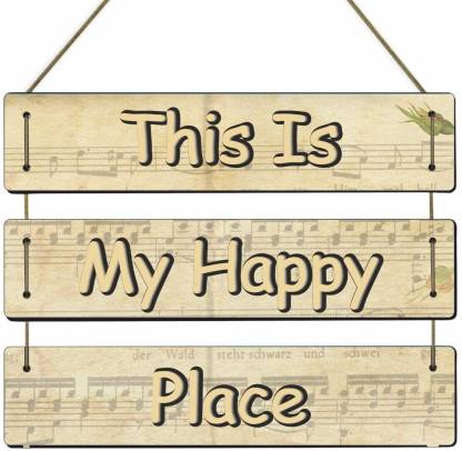 Brothers Creation This Is My Happy Place Home Quote Wall Hanging Board Plaque Sign For Room Decoration Price In India Buy Brothers Creation This Is My Happy Place Home Quote Wall