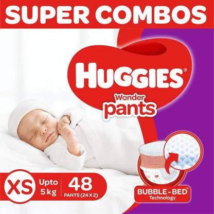 Huggies Wonder Pants diapers XS 48 