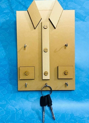 Hooks) Wood Key Holder 