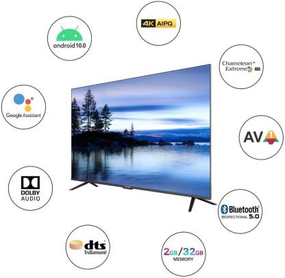 Coocaa 138 cm (55 inch) Ultra HD (4K) LED Smart Android TV with Google Assistant, HDR 10 and Dolby Audio