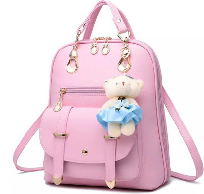 light pink school bag
