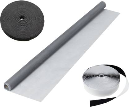 Royalkart High Density Polyethylene H D P E Adjustable Window Screen Diy Fiberglass Mesh Anti Mosquito Bug Insect 150 Cm X 0 Cm Dark Grey Insect Net Price In India Buy Royalkart High Density Polyethylene H D P E