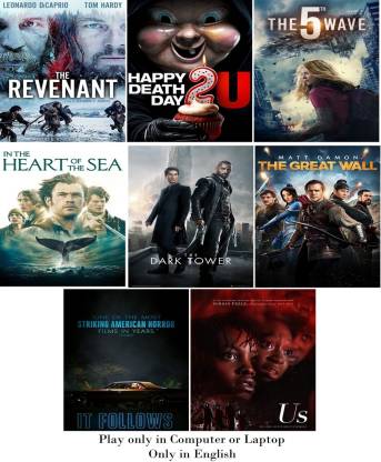 The Revenant , The Great Wall , The 5th Wave , The Dark Tower , Us , Happy  Death Day 2U ,